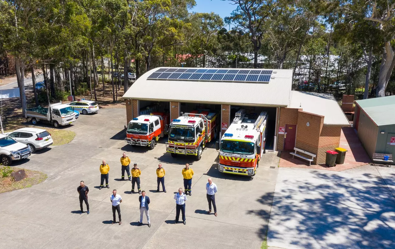 Australijska straż pożarna z fotowoltaiką Solarwatt
